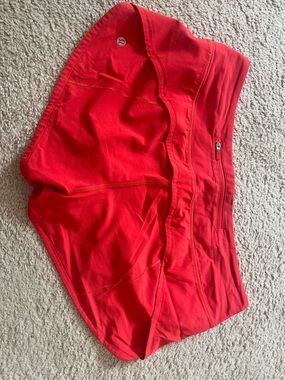 lululemon athletica Red Speed Up Shorts